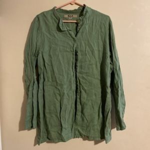 Green button up